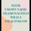 Wzór umowy najmu okazjonalnego wraz z załącznikami