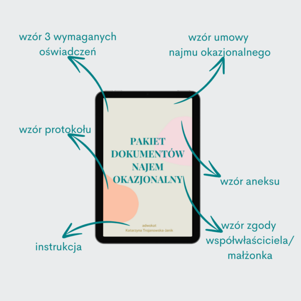 Wzór umowy najmu okazjonalnego +   e-book Wszystko, co musisz wiedzieć o najmie lokali mieszkalnych - obrazek 2