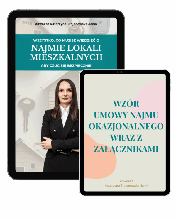 Wzór umowy najmu okazjonalnego +   e-book Wszystko, co musisz wiedzieć o najmie lokali mieszkalnych