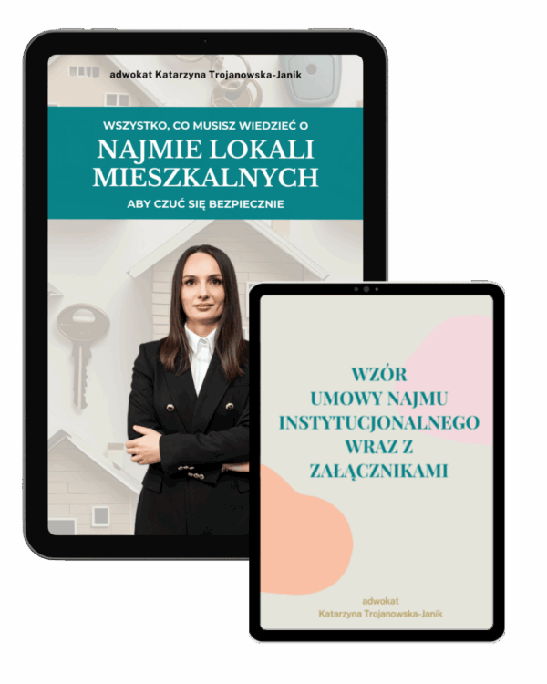 Wzór umowy najmu instytucjonalnego + e-book Wszystko, co musisz wiedzieć o najmie lokali mieszkalnych